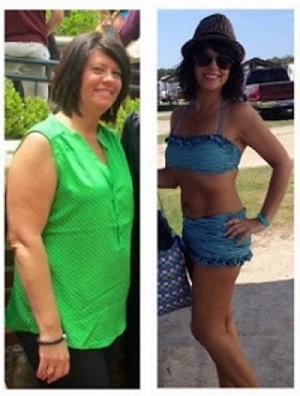 Lisa before after Nutrisystem 1 year a